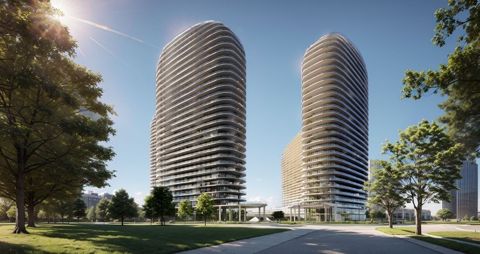 Sea Breeze Baku, Half Moon mənzərəli 3 otaqlı mənzil satılır — Reportage Heights