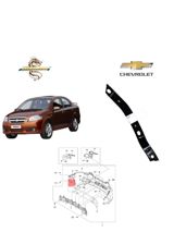 Chevrolet Aveo T250 2006201308 ön bufer sancağı — Avtomobil