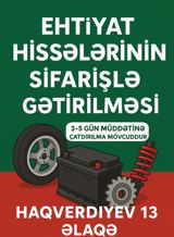 Ehtiyat hissələri sifarişi — Avtomobil