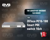 ZKTeco PE16180 Smart POE Switch 16ch — Elektronika