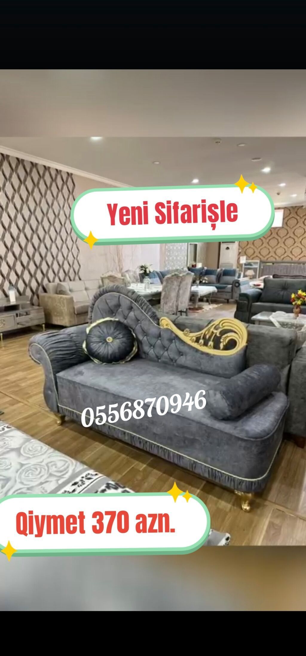 Divan, Qonaq otağı üçün, Parça, Bazasız, Açılmayan — Mebel, Bakı (4)