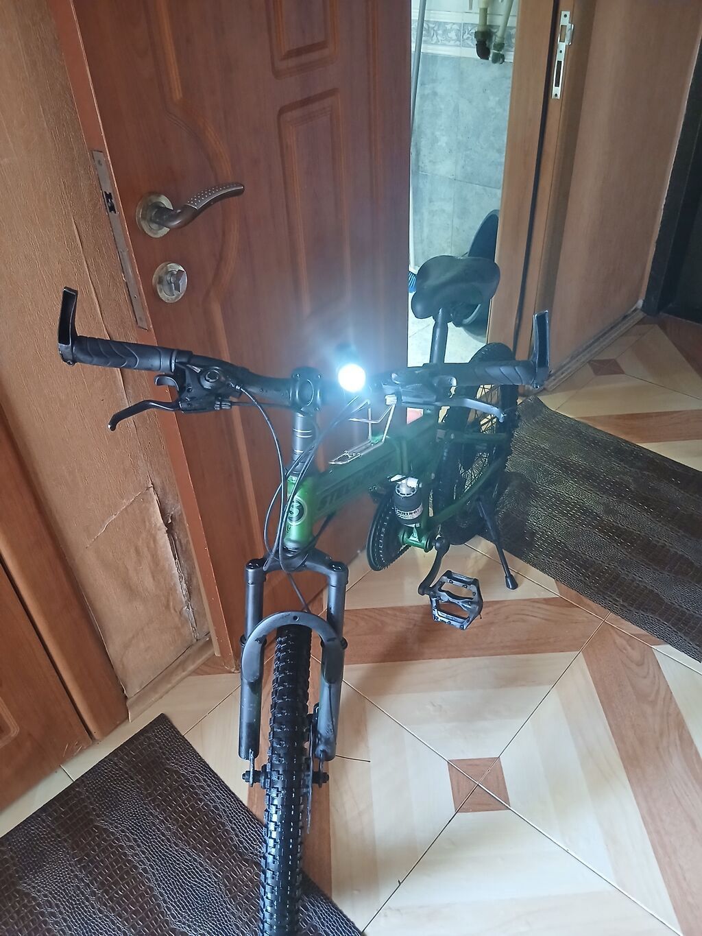 Stels Sport LU-600 qatlanan velosiped - Rəng: yaşıl/qaranlıq — Velosipedlər, Bakı (5)