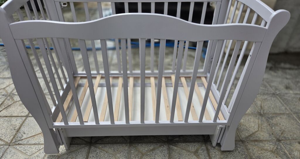 Uşaq beşiyi – taxta çarpayı - Material: bərk ağac, ekoloji təmiz — Mebel, Bakı (2)