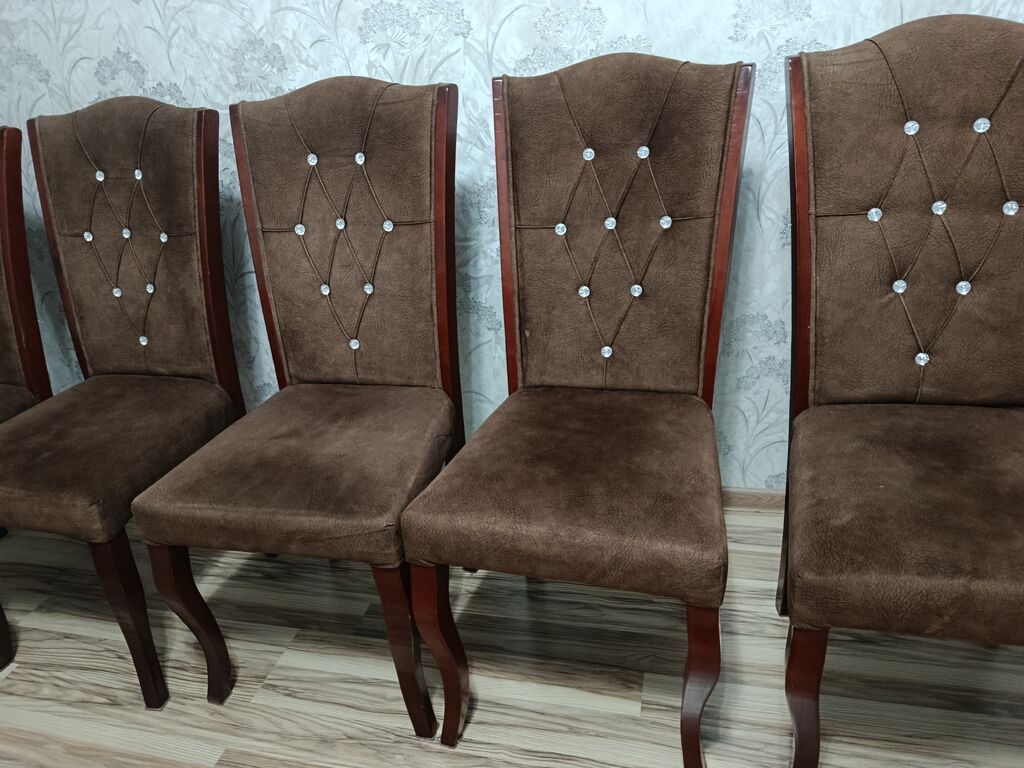 Yemək otağı üçün klassik üslubda yumşaq stullar dəsti. - Material — Stullar, Sumqayıt (2)