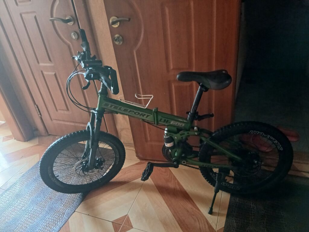 Stels Sport LU-600 qatlanan velosiped - Rəng: yaşıl/qaranlıq — Velosipedlər, Bakı (6)