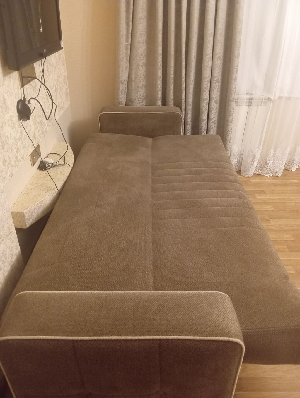 Qəhvəyi rəngdə transformasiya olunan divan - Model: Venzana (arxa — Mebel, Quba (3)