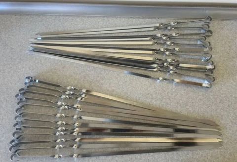 Mangal şişləri dəsti satılır.Dənəsi 1.30q. - Material: paslanmayan — Bakı