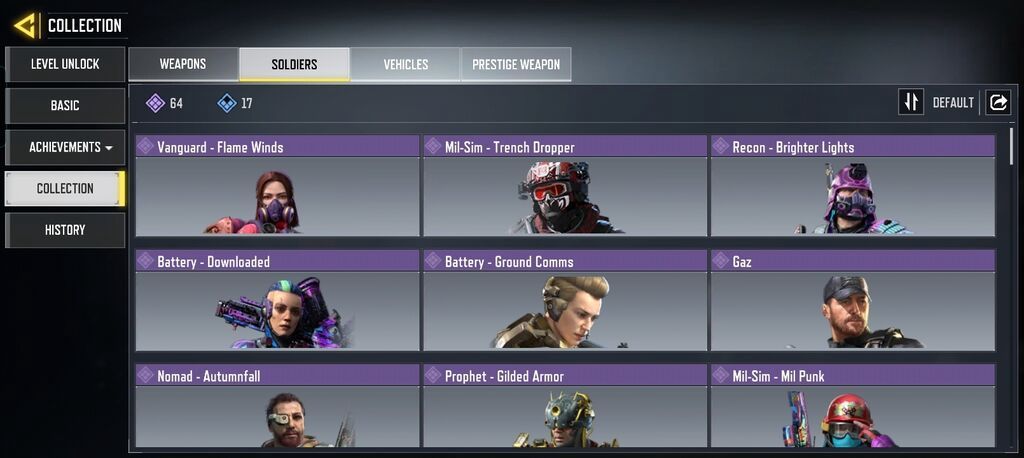 Call of Duty: Mobile hesabı – yüksək səviyyəli kolleksiya Profil: - — Digər, Qusar (4)