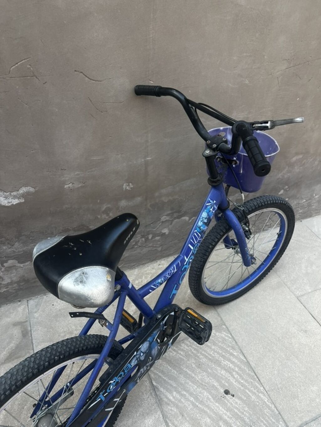 Uşqalar üçün velodioed -ayaq ile tormuz -goy reng — Uşaq velosipedləri, Bakı (2)