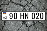 Avtomobil qeydiyyat nişanı - 90-HN-020 — Cars