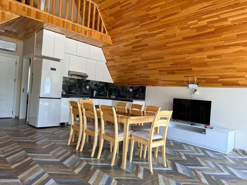 Qəbələ dağ mənzərəli A-frame villası – xüsusi həyətyanı sahə və şəxsi — Daşınmaz əmlak, Qəbələ (8)
