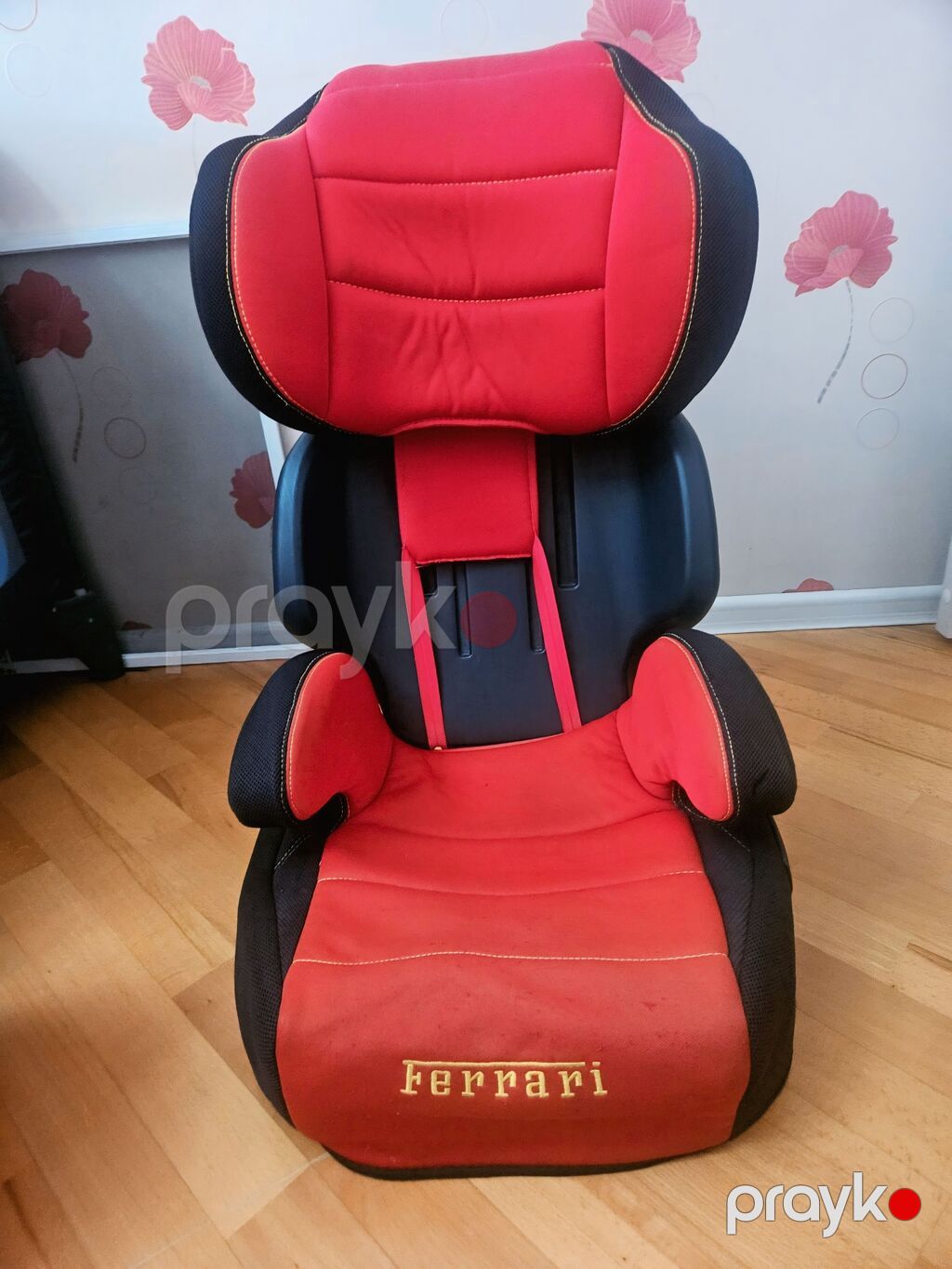 Uşaq avtomobil oturacaqları dəsti - Ferrari loqolu qırmızı-qara uşaq — Mallar, Digah (2)