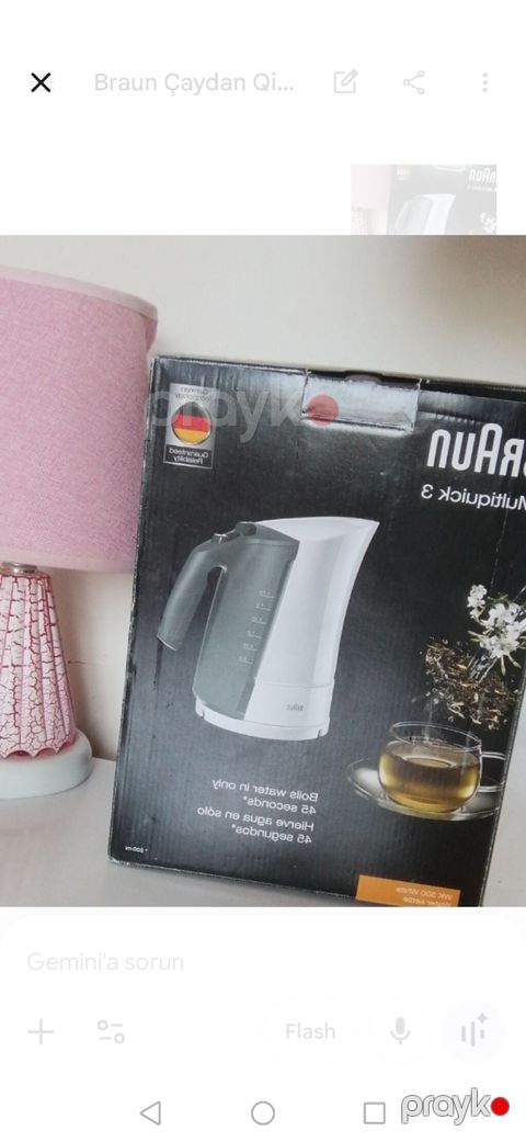 Braun Multiquick 3 elektrik çaydanı - Model: Braun Multiquick 3, WK
