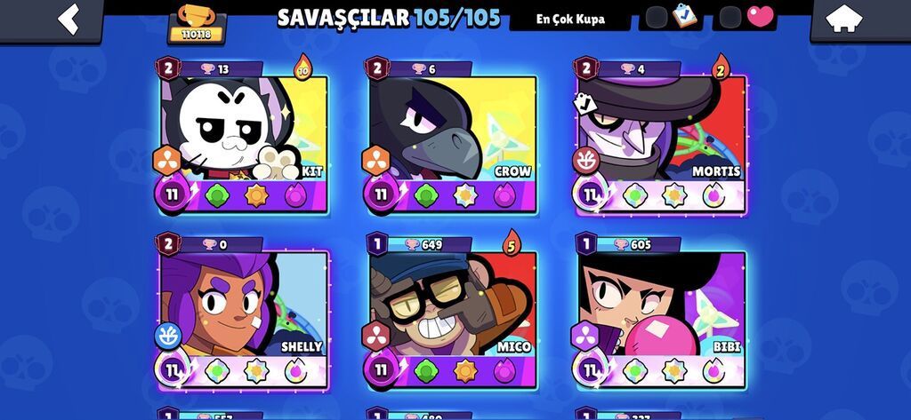 Brawl Stars hesabı – yüksək səviyyəli və dolu kontent - Kupa: 110118+ — Aksesuarlar, Qobu (2)
