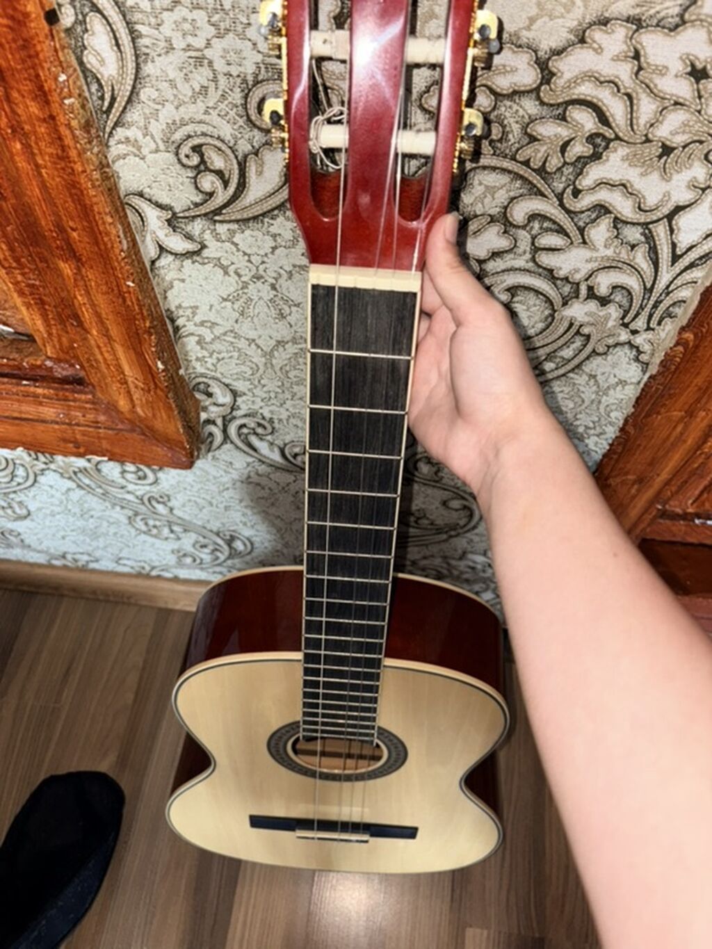 Klassik gitara + yumşaq çanta (brend: Qte) - Korpus: klassik forma — Mallar, Digah (5)