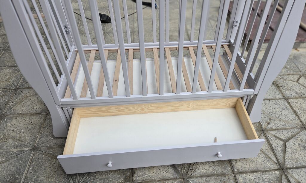 Uşaq beşiyi – taxta çarpayı - Material: bərk ağac, ekoloji təmiz — Mebel, Bakı (5)