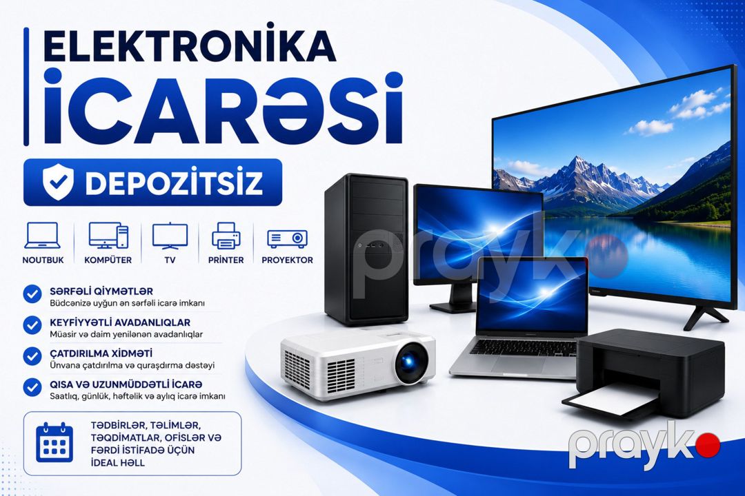Kompüter və noutbuk icarəsi — Xidmətlər, Bakı
