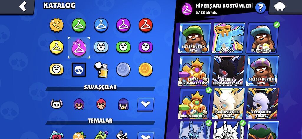 Brawl Stars hesabı – yüksək səviyyəli və dolu kontent - Kupa: 110118+ — Aksesuarlar, Qobu (10)
