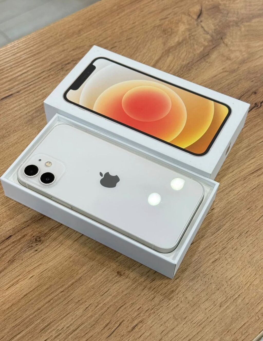 IPhone 12, 128 GB, Ağ, Zəmanət, Simsiz şarj, Face ID — Apple iPhone, Digah