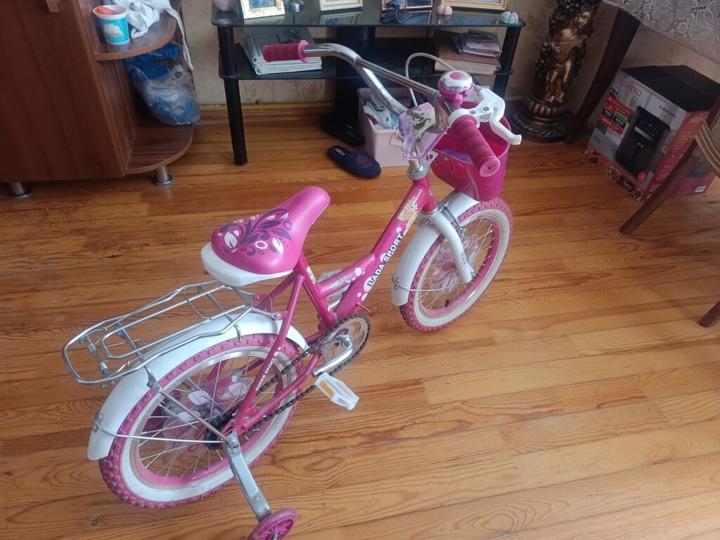 Uşaq velosipedi – LADA SPORT/Kids Pilot dizaynlı, çəhrayı-ağ rəng — Uşaq velosipedləri, Bakı (6)