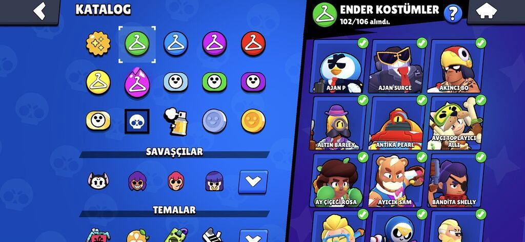 Brawl Stars hesabı – yüksək səviyyəli və dolu kontent - Kupa: 110118+ — Aksesuarlar, Qobu (5)