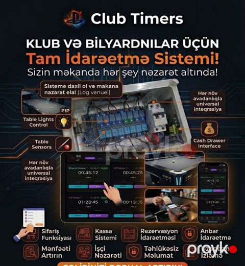 PlayStation və bilyard klubların idarəetmə sistemi
