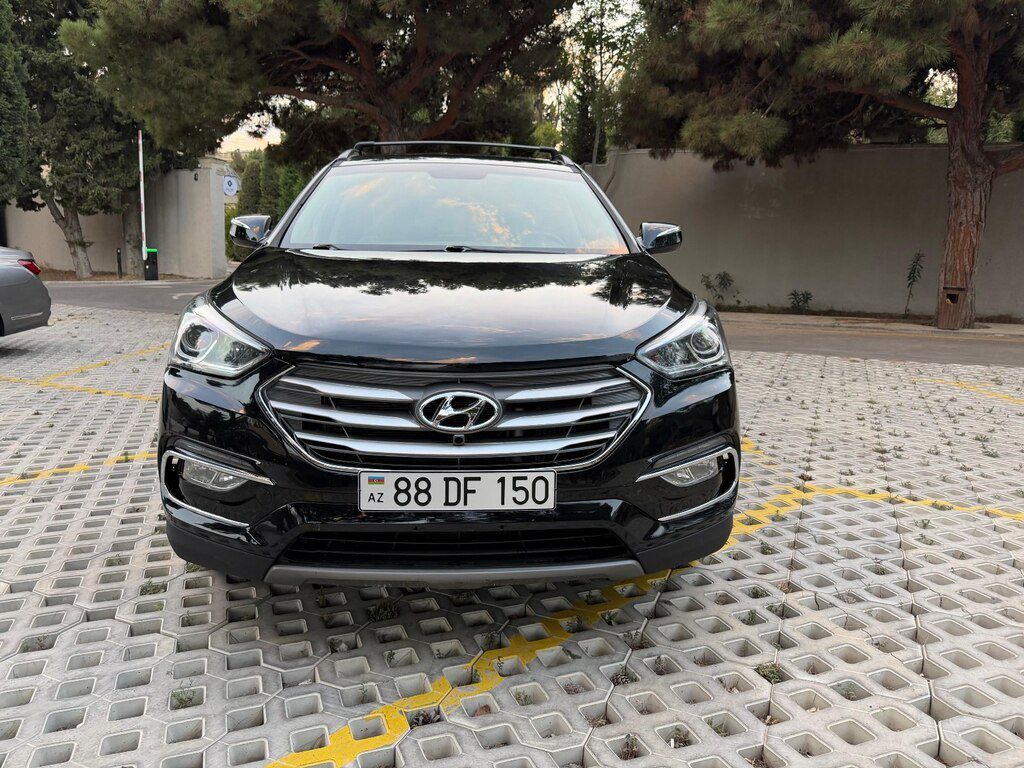 Hyundai Santa Fe, 2.0 L, 2017 il, 94 150 km — Avtomobillər, Bakı (3)