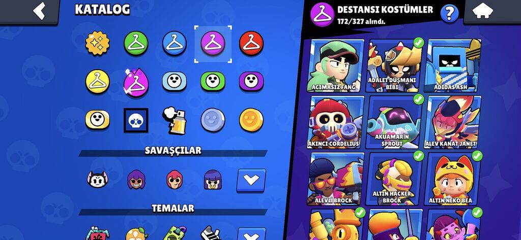 Brawl Stars hesabı – yüksək səviyyəli və dolu kontent - Kupa: 110118+ — Aksesuarlar, Qobu (7)