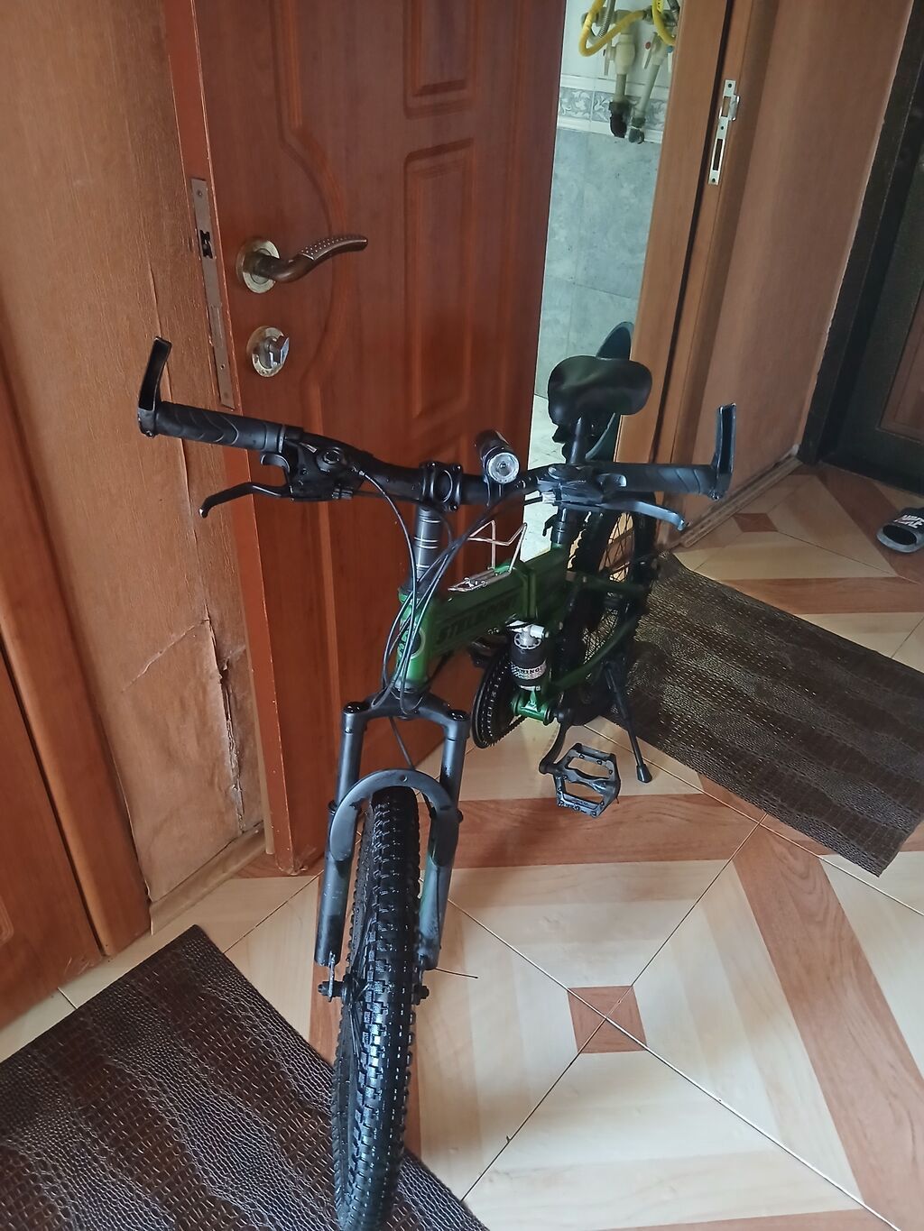 Stels Sport LU-600 qatlanan velosiped - Rəng: yaşıl/qaranlıq — Velosipedlər, Bakı (4)