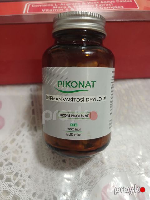 Pikonat – Xrom Pikolinate qida əlavəsi Məhsul haqqında: - Növ — Mingəçevir