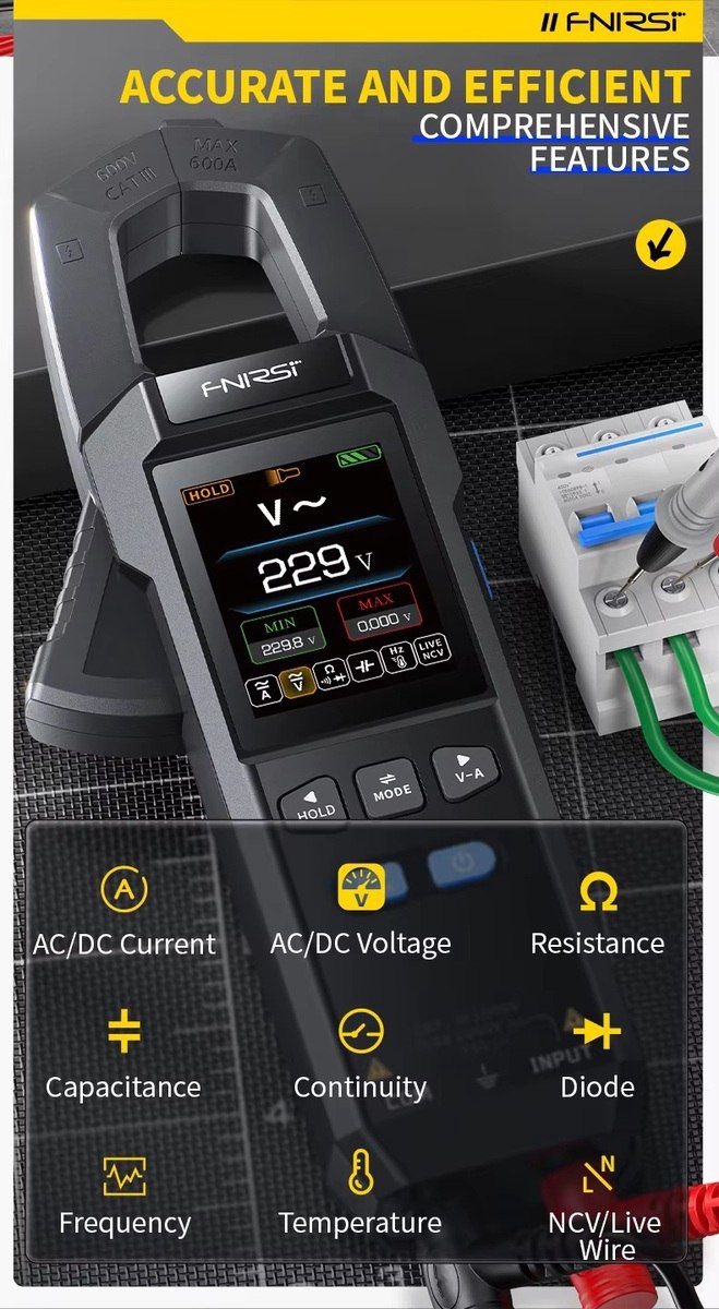 Clampmeter FNIRSI DMC-100 — Təmir və inşaat, Bakı (5)