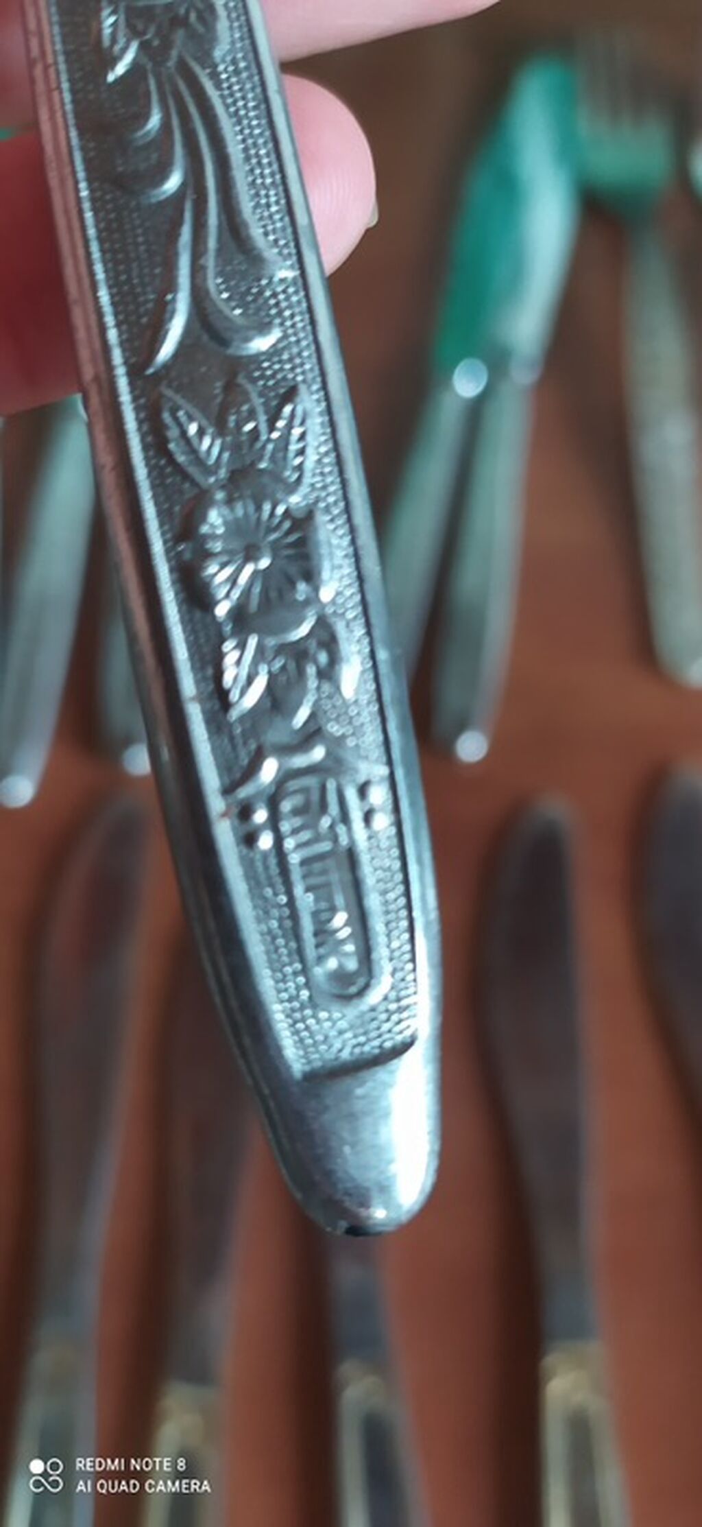 Qab-qacaq dəsti – Sovet istehsalı metal çəngəl-bıçaq-qaşıqlar Tərkib — Mallar, Bakı (4)