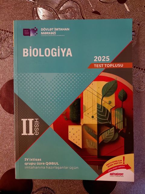 Məhsul: “Biologiya – 2025 Test Toplusu”, II hissə Təsvir: - — Masazır