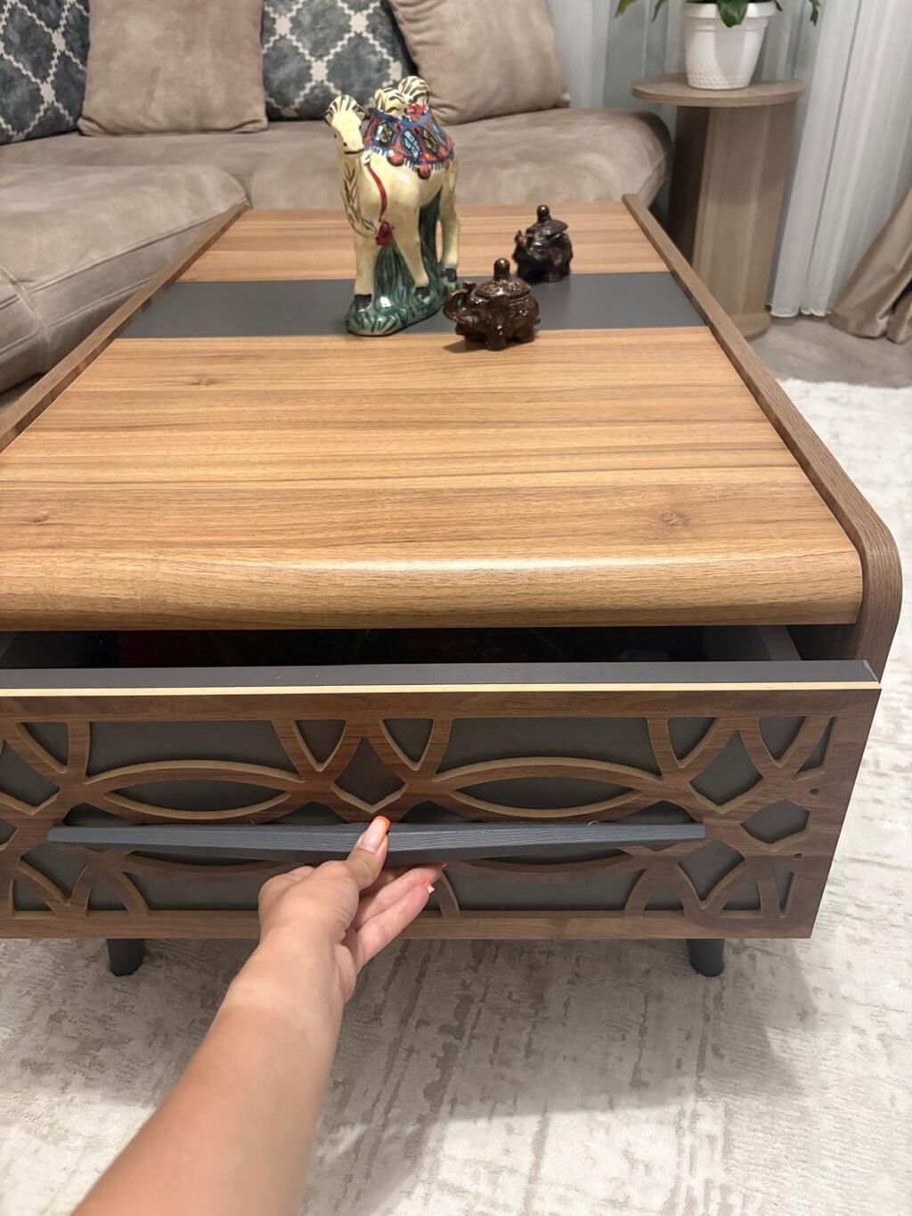 Düz masa, Açılmayan, Təkərsiz, Teksturalı laminat, Zəmanətsiz — Mebel, Bakı (3)