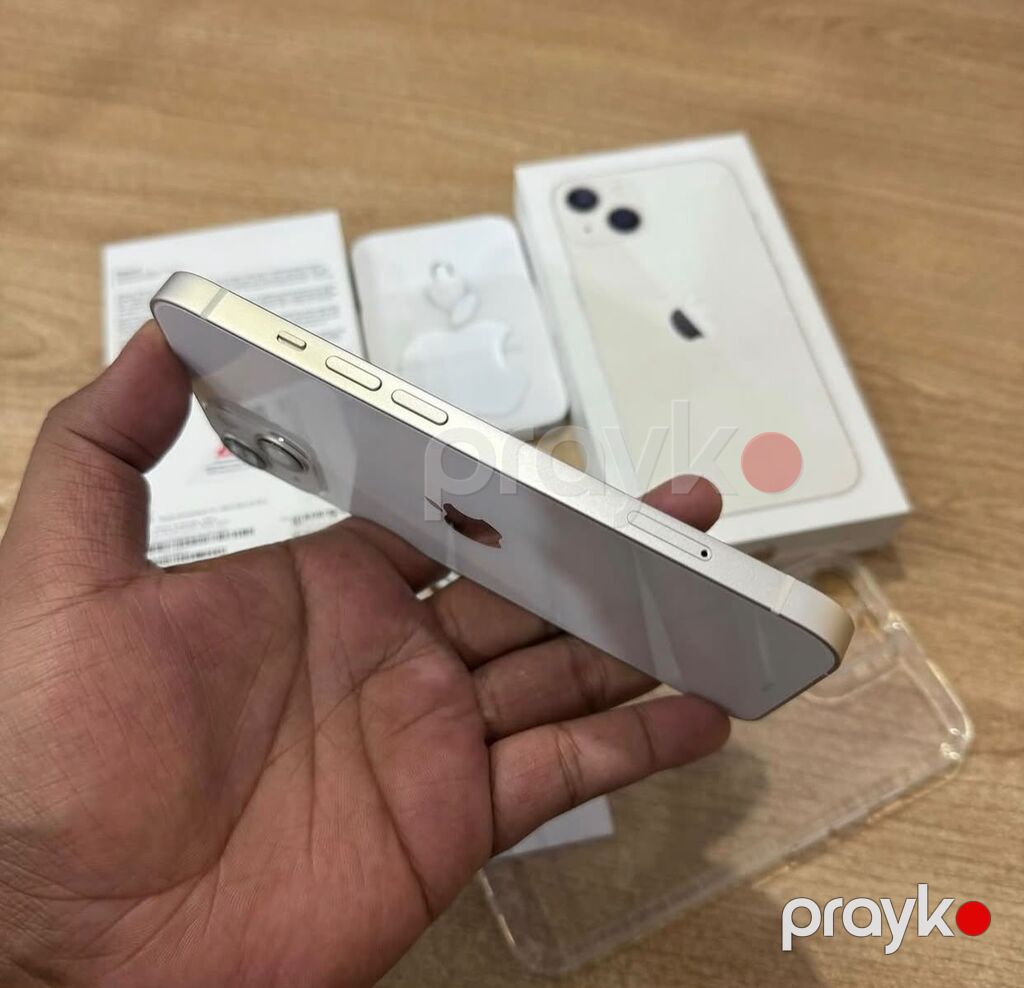 IPhone 13, 128 GB, Starlight, Zəmanət, Simsiz şarj, Face ID — Apple iPhone, Digah (3)