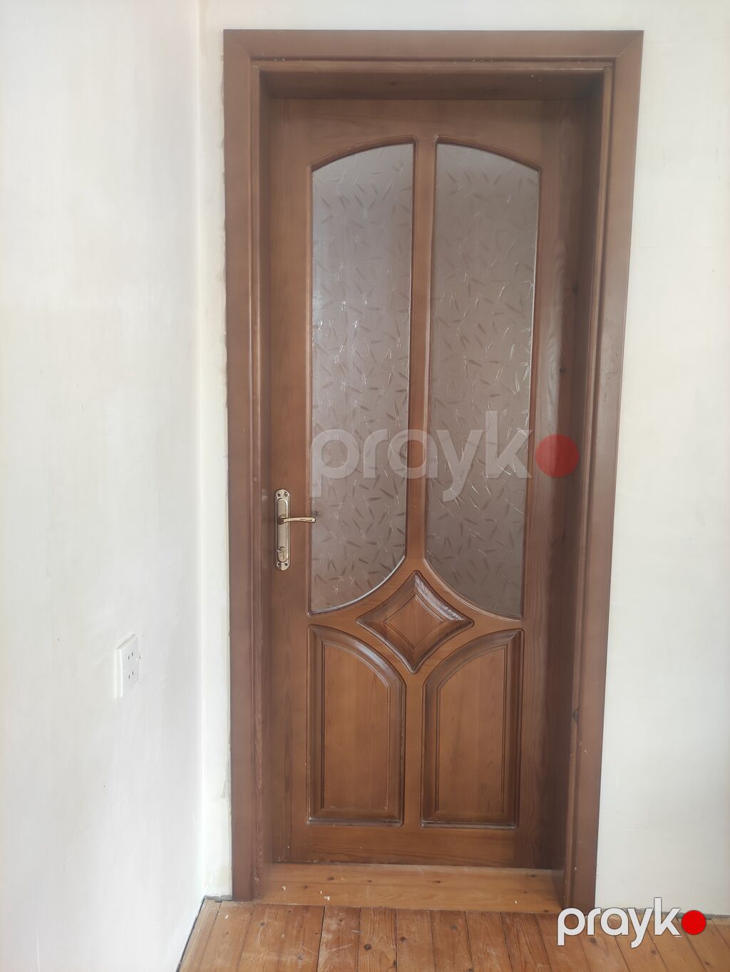 Taxta məbəldən qapı dəsti - Material: təbii ağac (rəng: qəhvəyi) — Pəncərələr, qapılar, balkonlar, Digah (4)