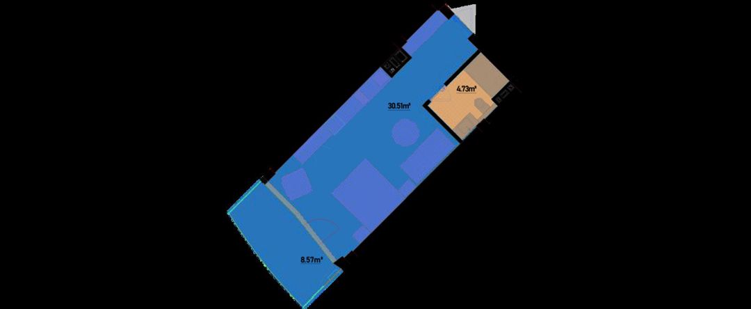Satılır 1 otaqlı yeni tikili 50 m² — Mənzil, Bakı (6)