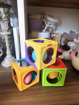 Fisher-Price rəngli inkişafetdirici kublar dəsti - 3 ədəd plastik — Oyun və oyuncaq