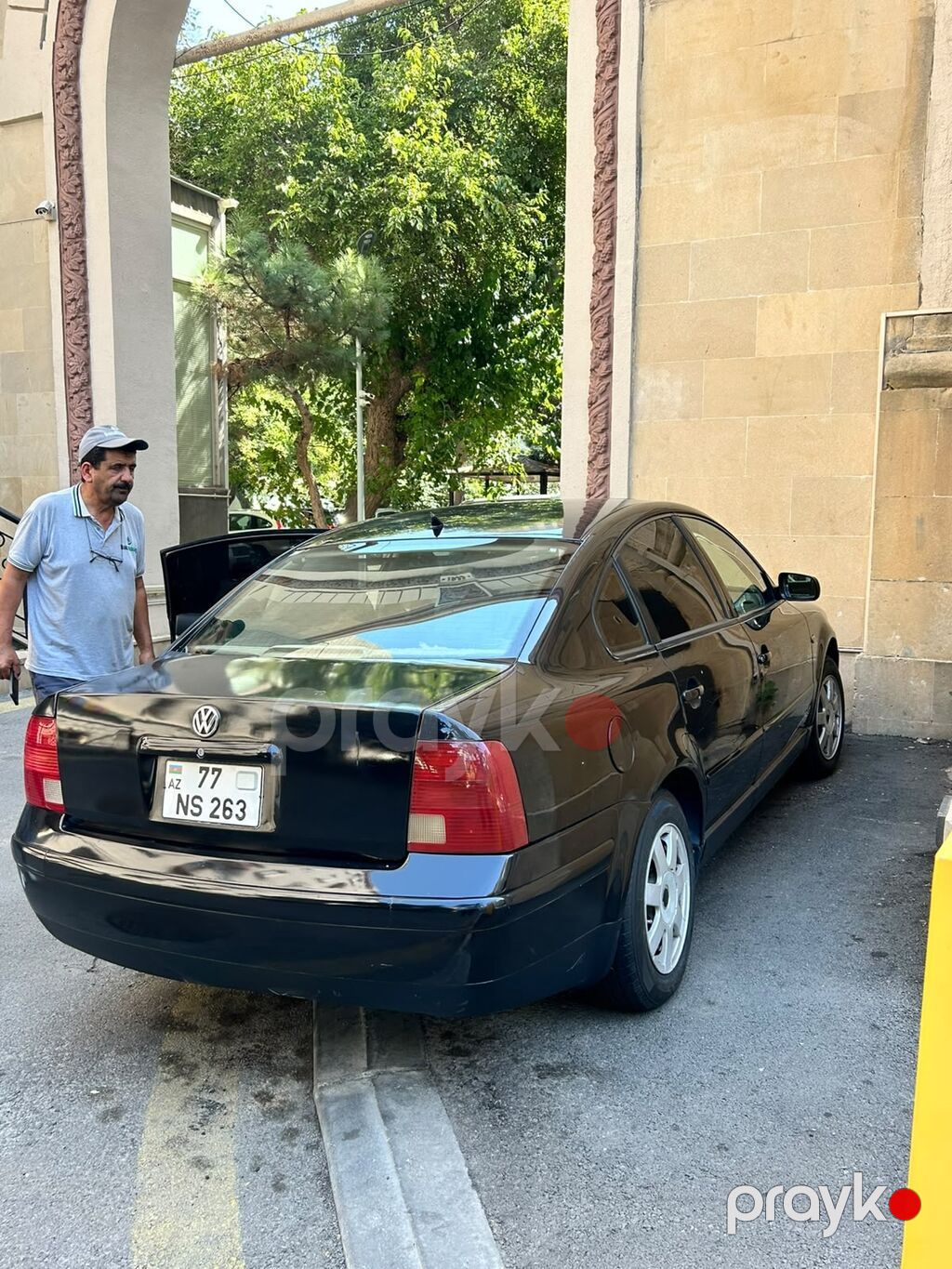 Volkswagen Passat B5, sedan kuzov, qara rəng. Mator yeni dəyişilib — Avto, Bakı (6)