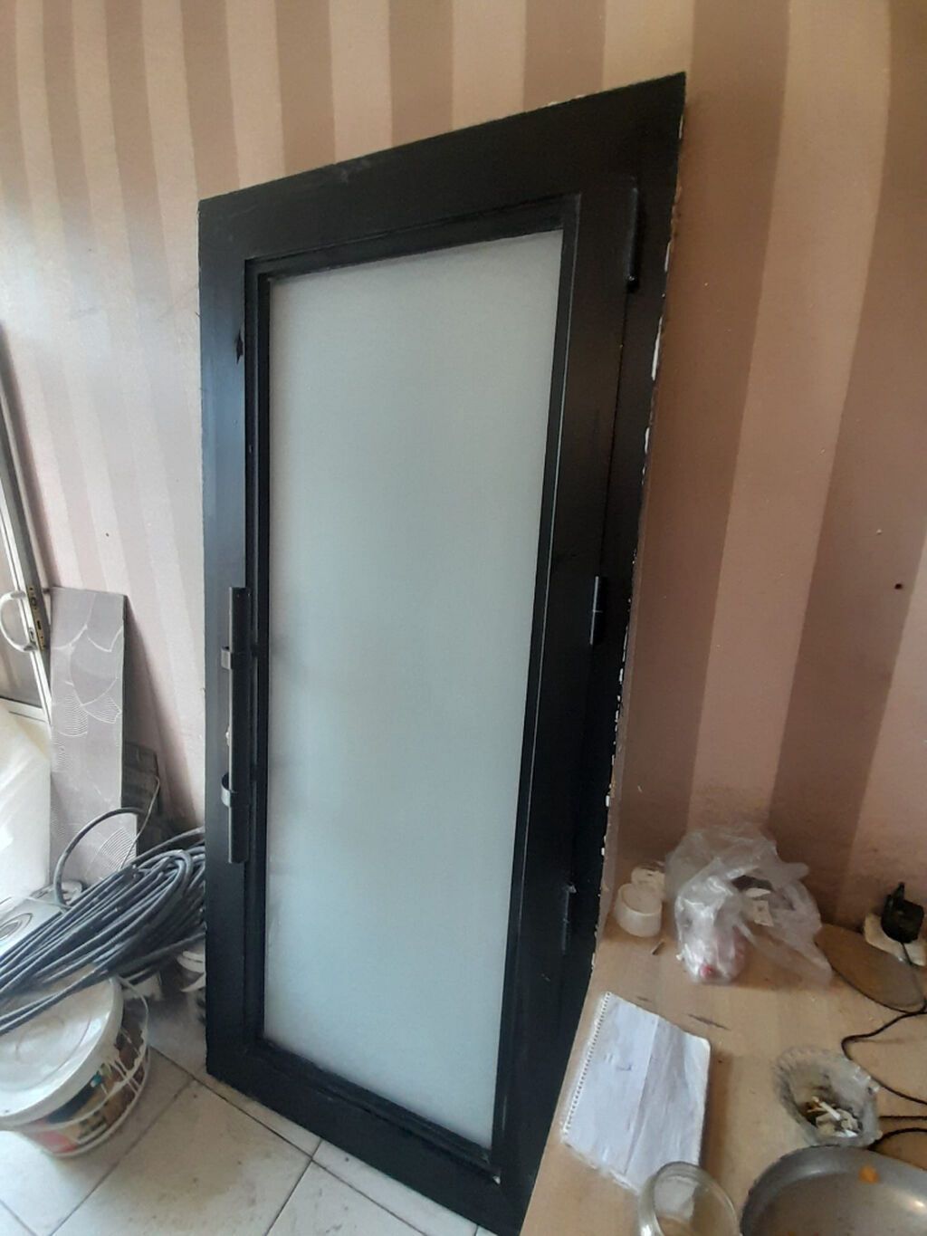 Blok üçün İşlənmiş Giriş qapısı 80x209 sm Zəmanətsiz, Ödənişli quraşdırma, Pulsuz çatdırılma — Mallar, Bakı (2)