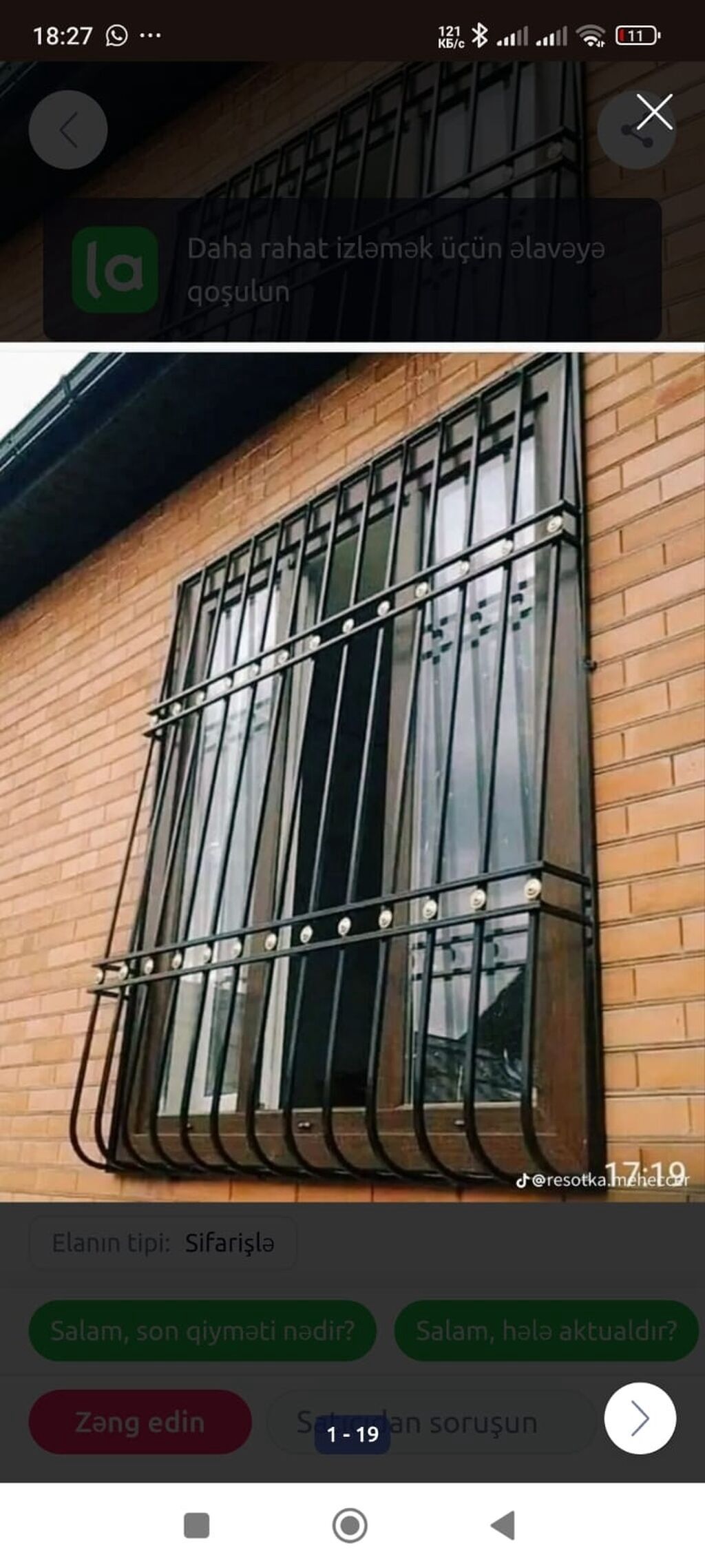 Metal konstruksiya və dəmir işləri – sifarişlə hazırlanır Təklif — Dam örtükləri, Bakı (4)