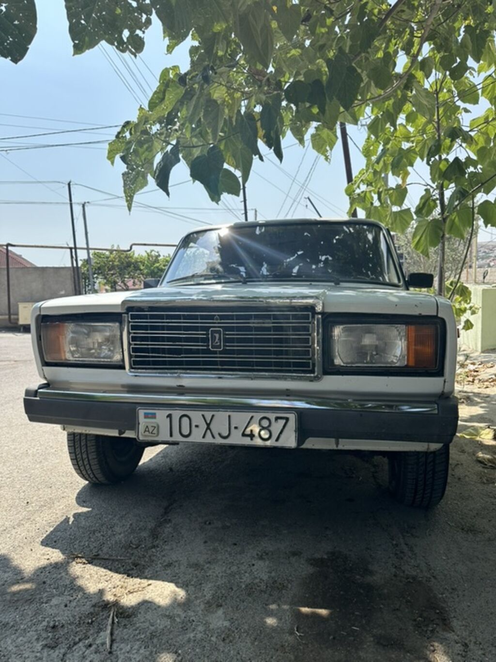 VAZ 2107 sedan – klassik ağ rəng, 4 qapı, arxa ötürücülü. Ili 2005 — Avto, Xırdalan (7)