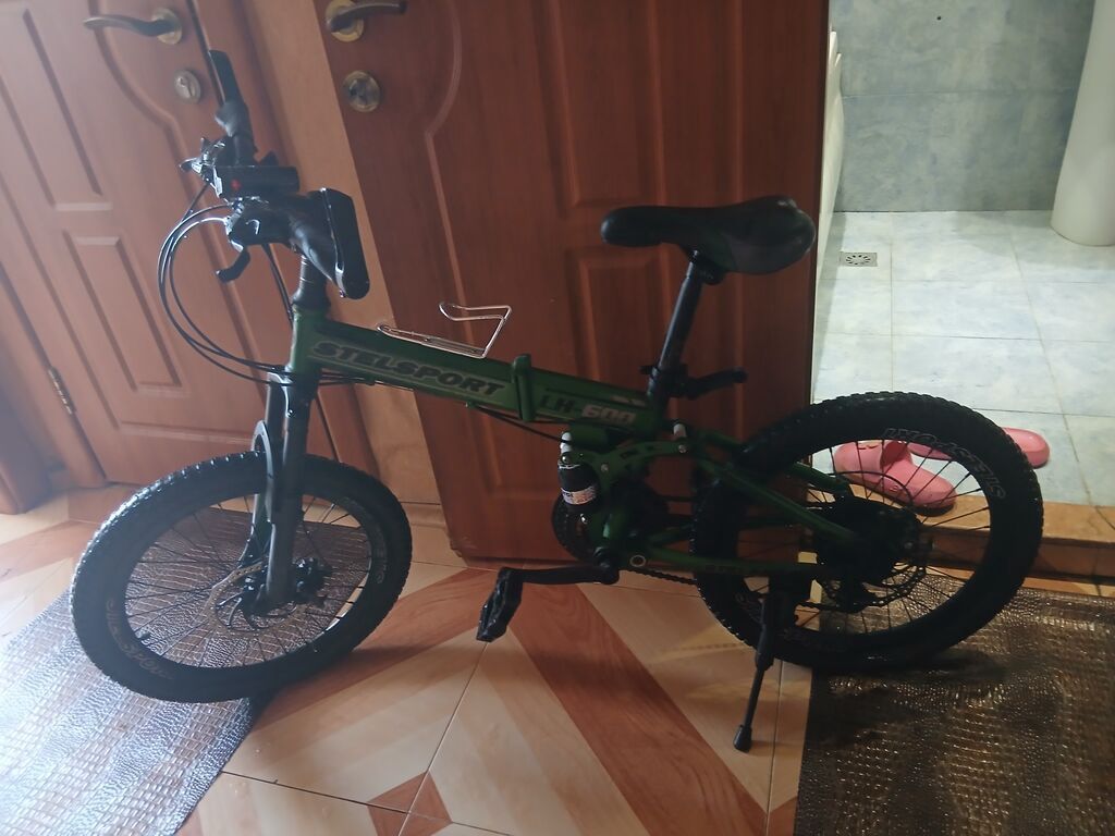 Stels Sport LU-600 qatlanan velosiped - Rəng: yaşıl/qaranlıq — Velosipedlər, Bakı (3)