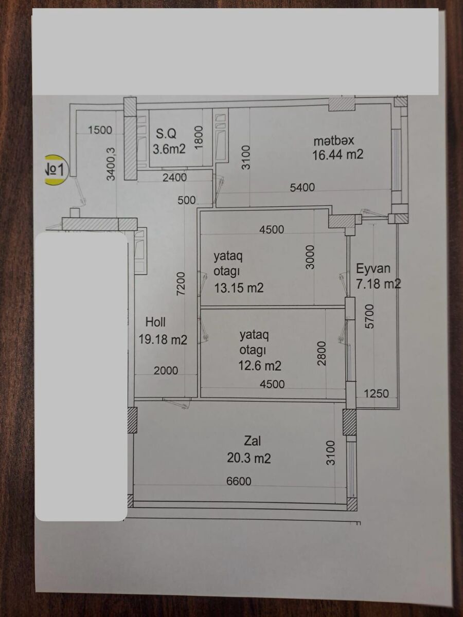 Satılır 3 otaqlı yeni tikili 109 m² — Mənzil, Bakı (2)