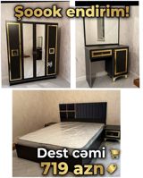 Yataq otağı mebel dəsti Tərkibi: - 4 qapılı şkaf – ortası güzgülü — Goods