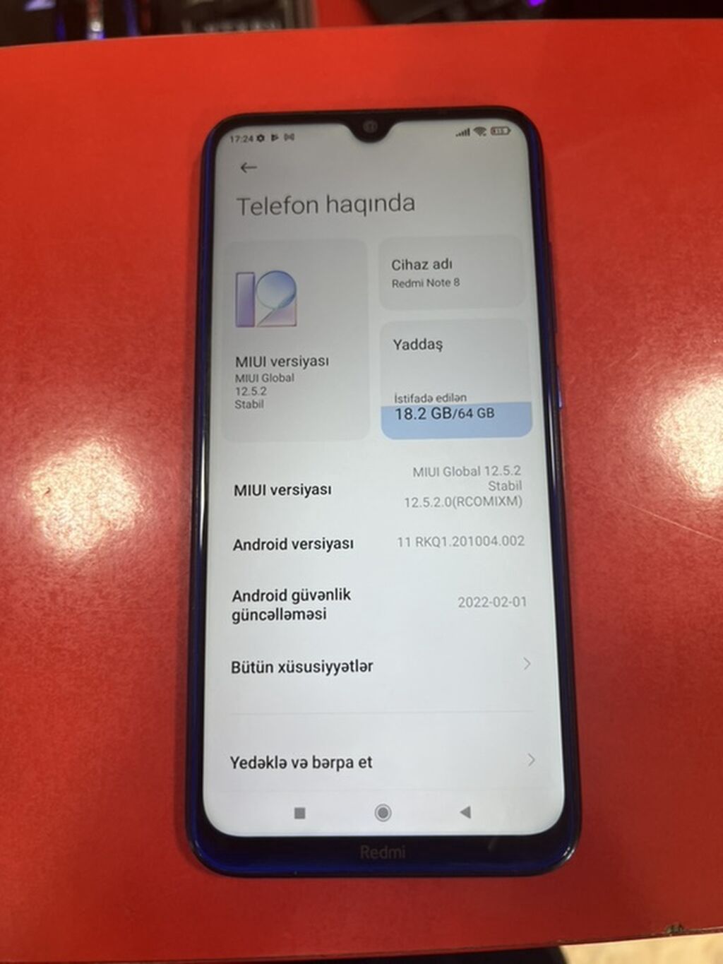 Redmi smartfon - Rəng: mavi gövdə - Arxa kamera: 48MP AI əsas modul + — Elektronika, Xırdalan (5)