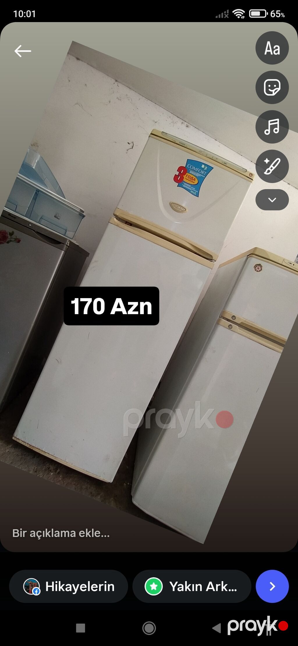 Məhsul: İki qapılı soyuducu (aşağıda dondurucu bölmə) - Rəng: ağ - — Soyuducular, Digah (6)