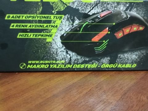 Rush Telos RM33 oyun siçanı - 4800 DPI-a qədər ayarlanabilən