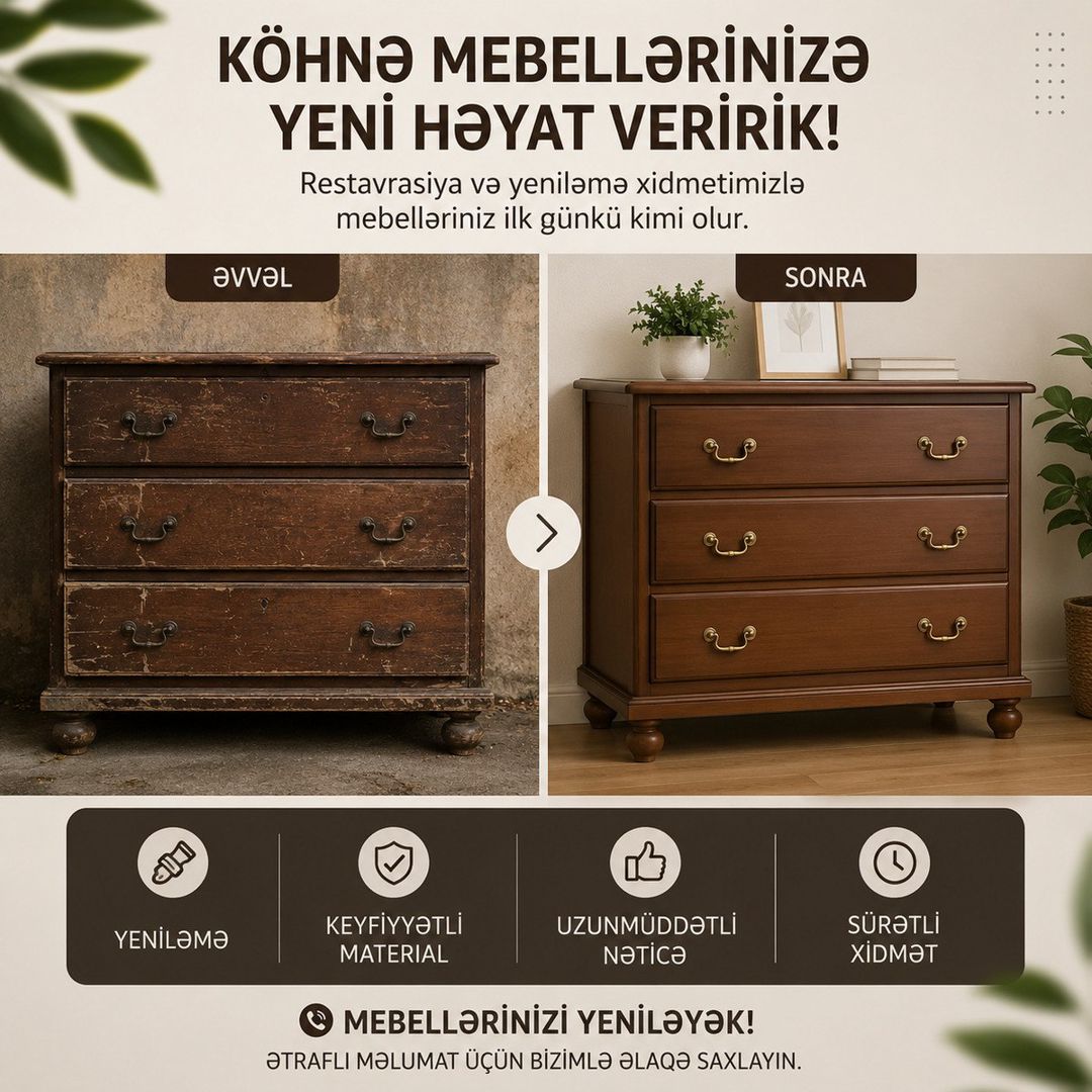 Mebellərin yenilənməsi — Xidmətlər, Bakı (2)