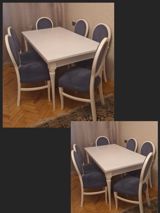 🌞Masa ve 6 oturacaq ✅Satilir 230 azn ✅Unvan:Novxani ✅Sta06(nuna) — Mebel